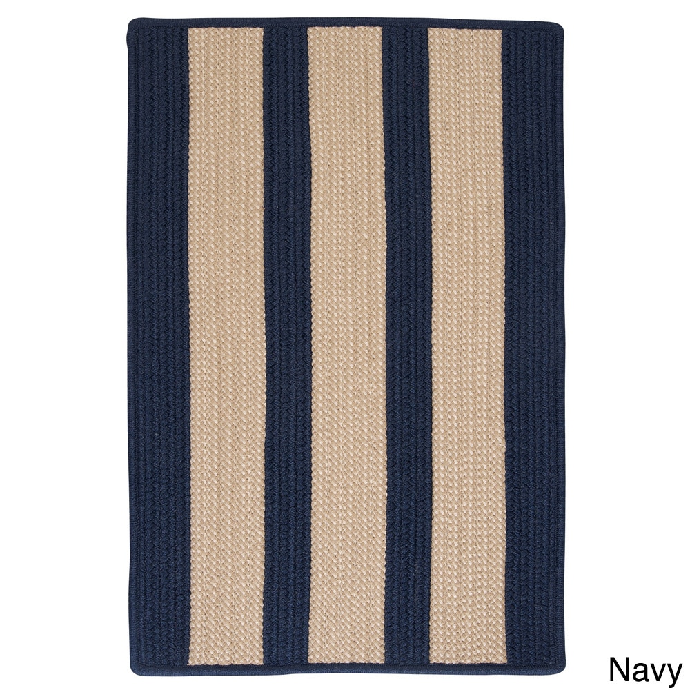 Light House Natural Stripe Reversible Outdoor Rug (5 X 7)