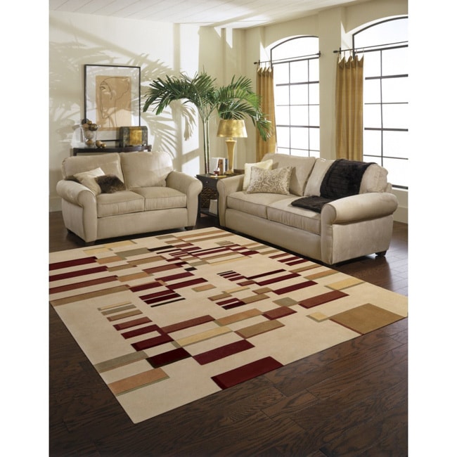 Nourison Dimensions Beige Rug (5 X 8)