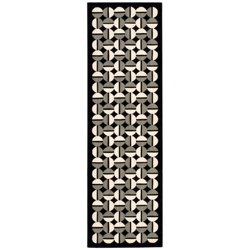 Nourison Griffith GRI02 Area Rug - 2' 3" x 7' 5" - Black - Runner