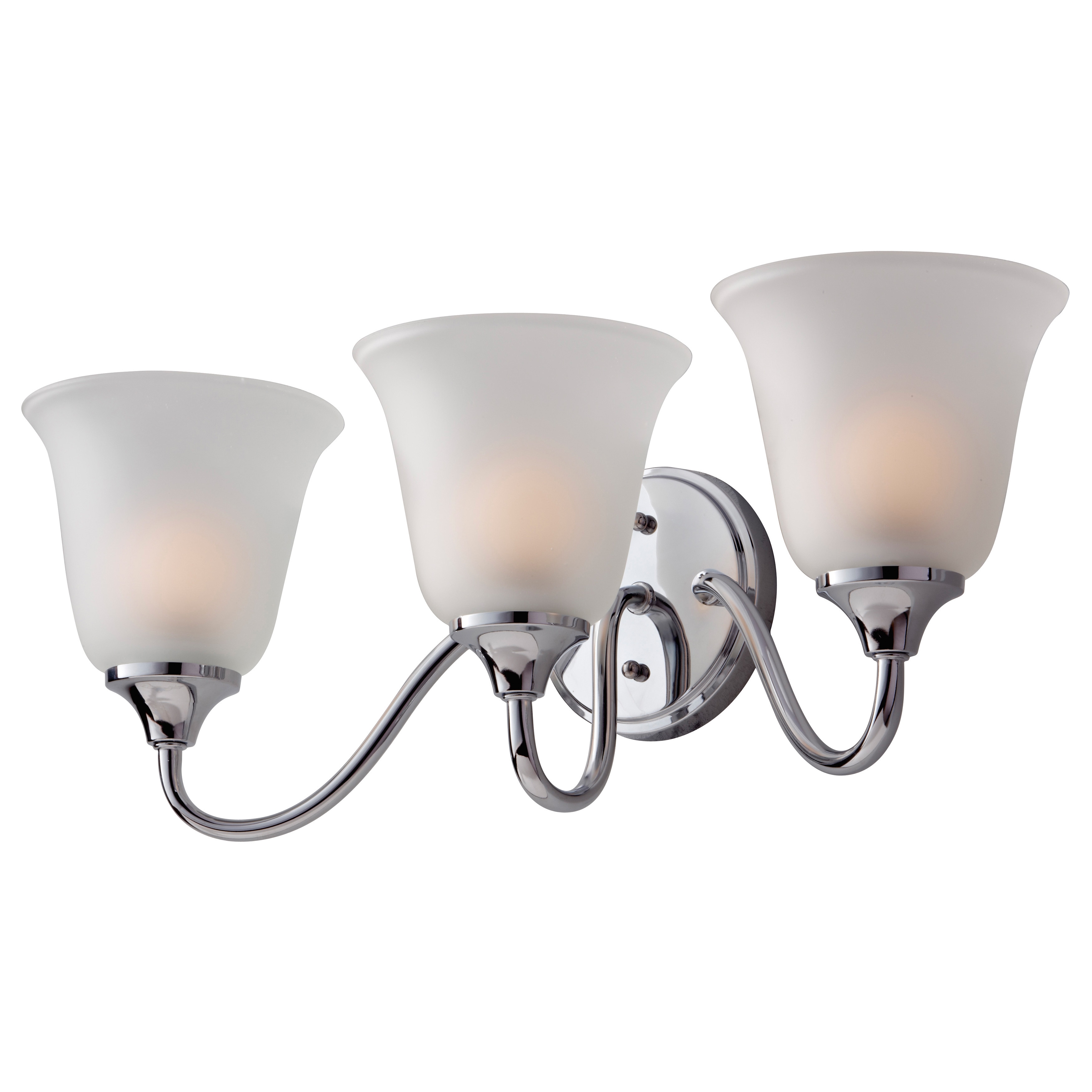 Jela 3 light Frosted Chrome Vanity Fixture