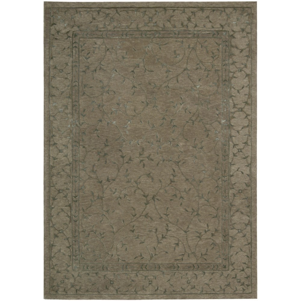 Modern Elegance Taupe Wool Area Rug (56 X 75)