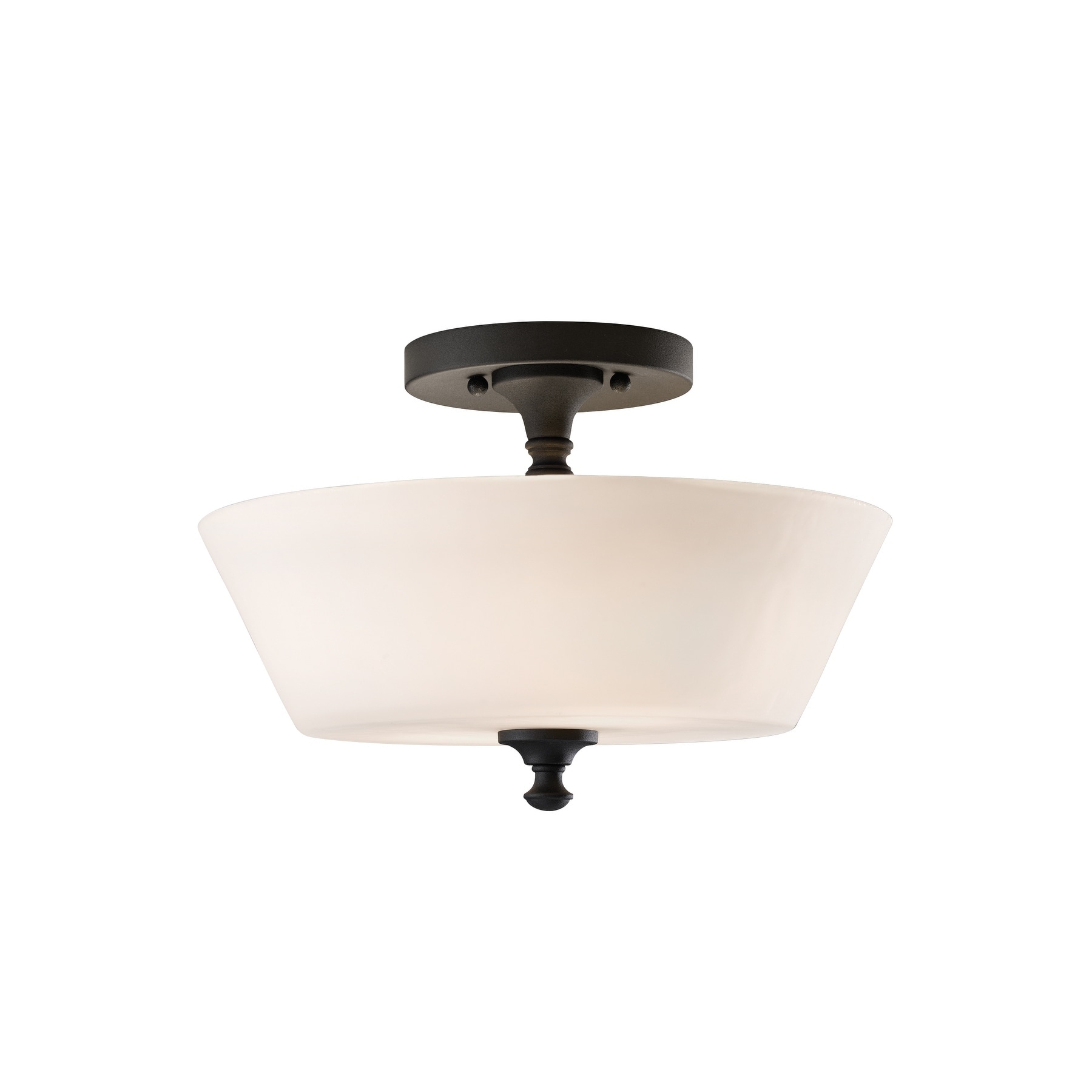 Feiss 2 light Black Semi flush Mount