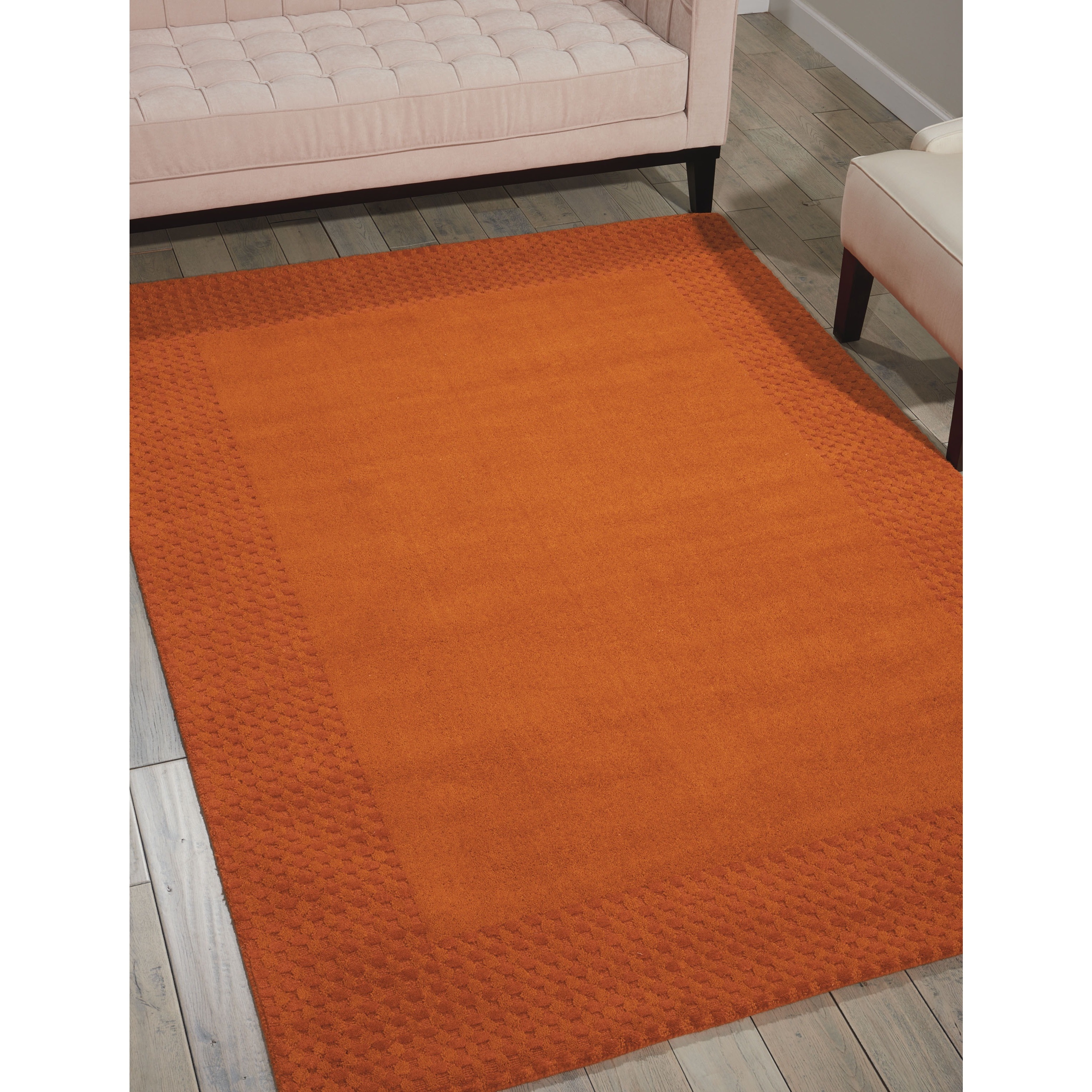 Kathy Ireland Cottage Grove Terracotta Wool Rug (53 X 75)