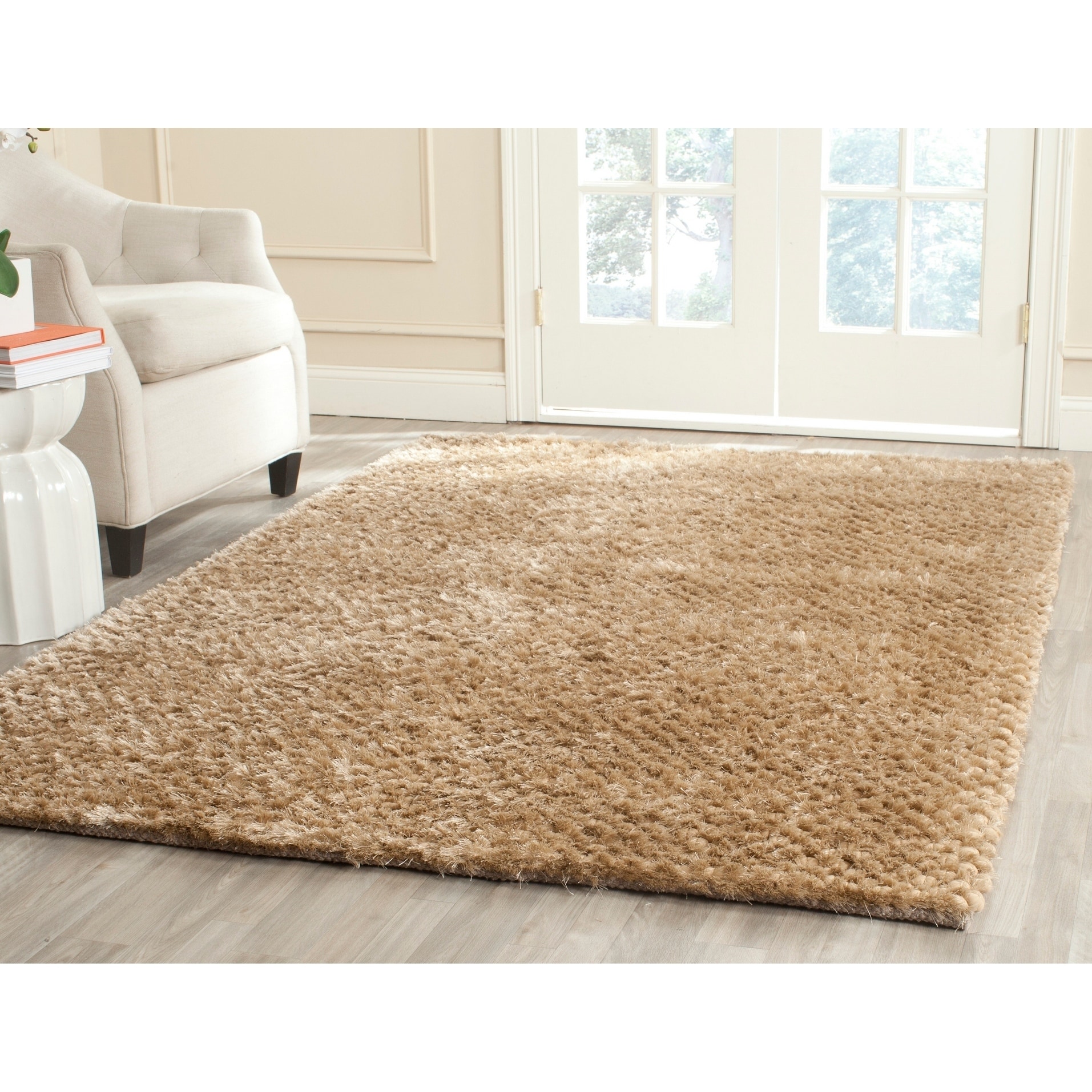 Safavieh Hand woven Saint Tropez Taupe Polyester Rug (5 X 8)