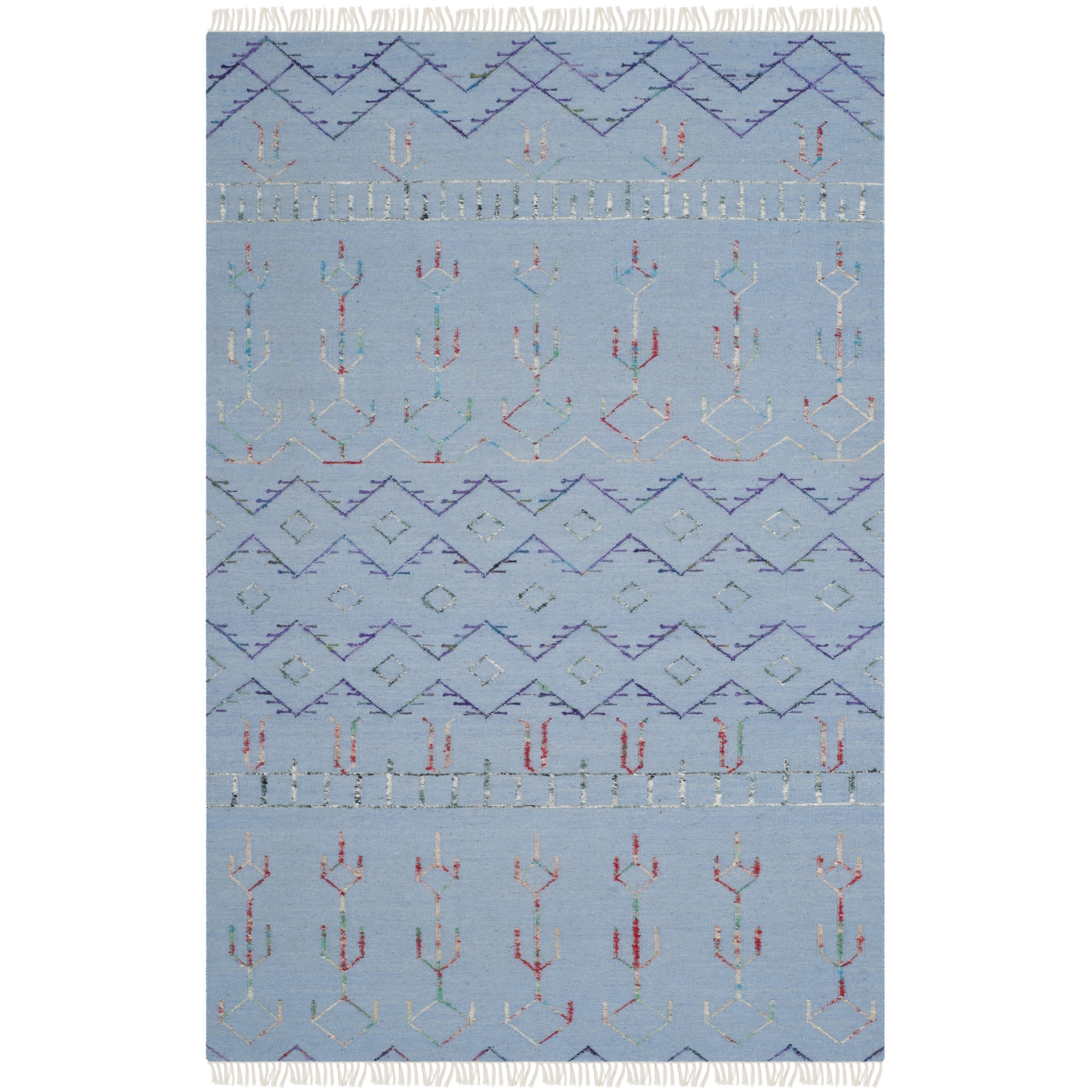 Safavieh Hand knotted Safari Multicolored Wool Rug (4 X 6)