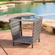 Weston Outdoor Wicker Side Table with Glass Top by Christopher Knight Home - Thumbnail 13