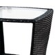 Weston Outdoor Wicker Side Table with Glass Top by Christopher Knight Home - Thumbnail 9