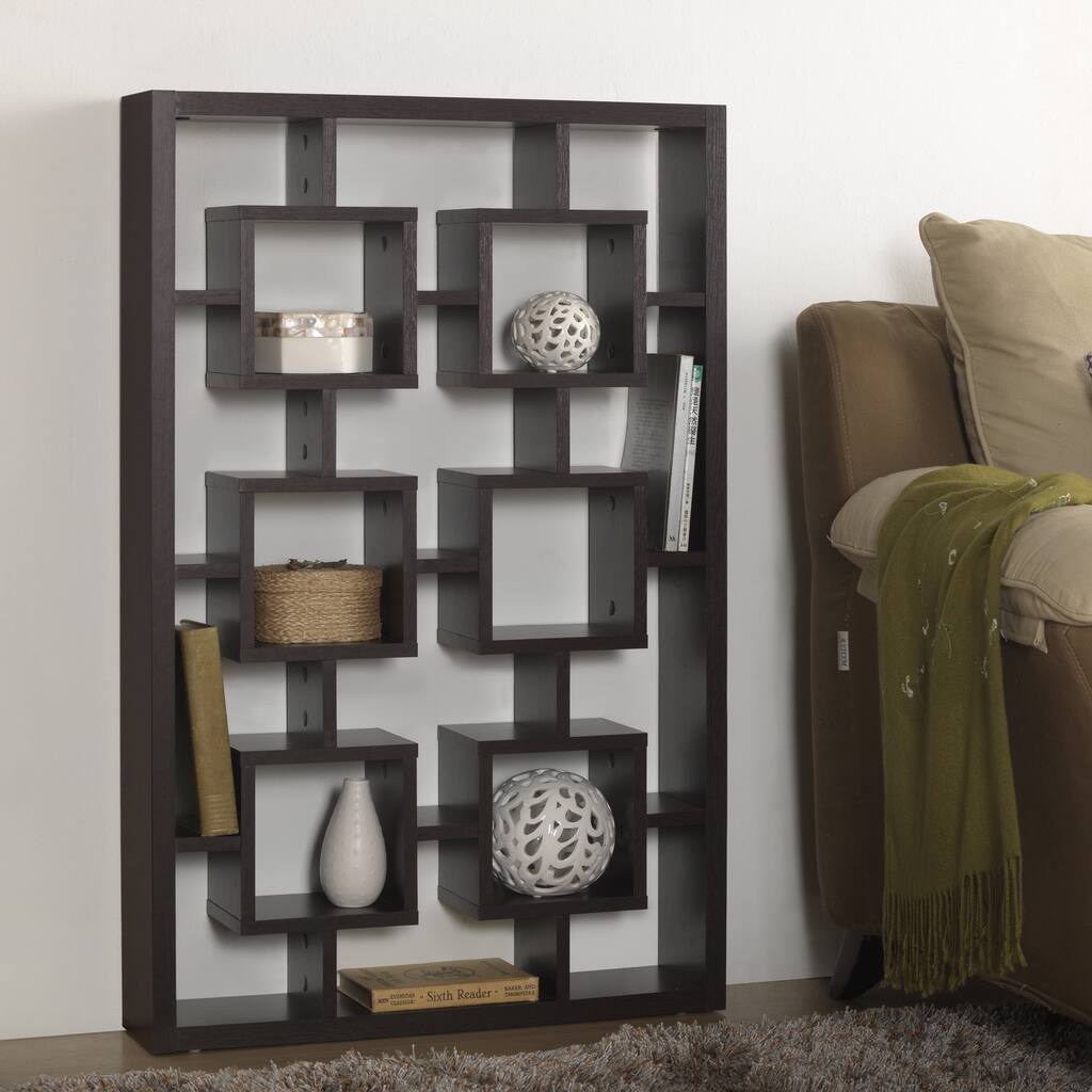 Baxton Studio Hadley Dark Brown/ Espresso Modern Storage Shelf