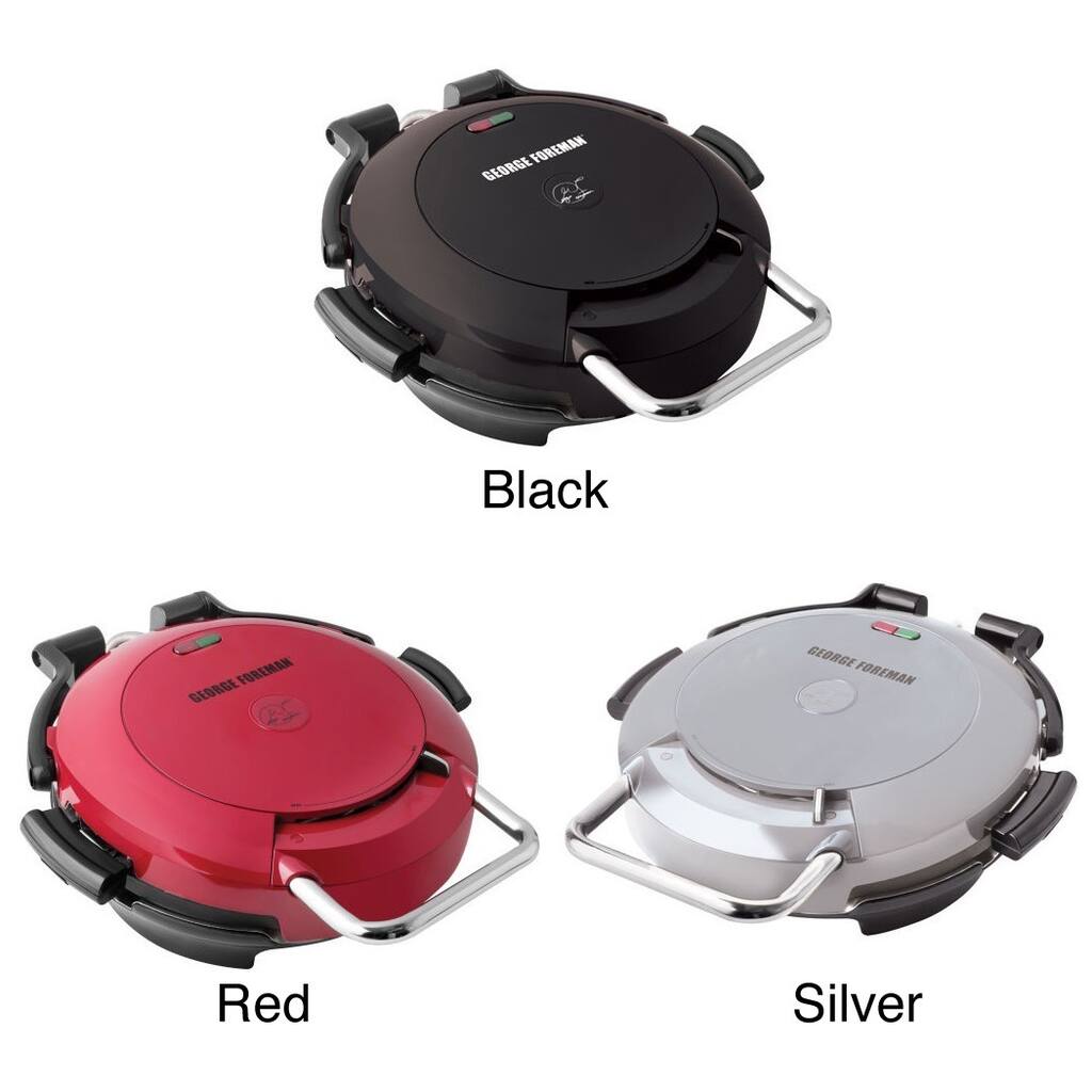 George Foreman 360 Electric Nonstick Grill with Interchangeable Grill Plates (Refurbished)