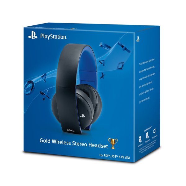 ps4 gold wireless stereo headset
