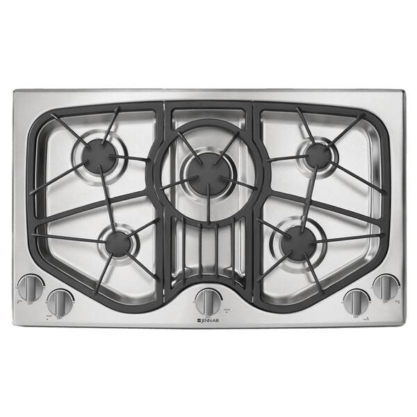 Shop Jenn Air 36 Inch 5 Burner Stainless Steel Gas Cooktop