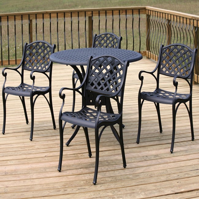 Lakeview Outdoor Designs Nassau 5 piece Cast Aluminum Dining Set Bronze Size 5 Piece Sets