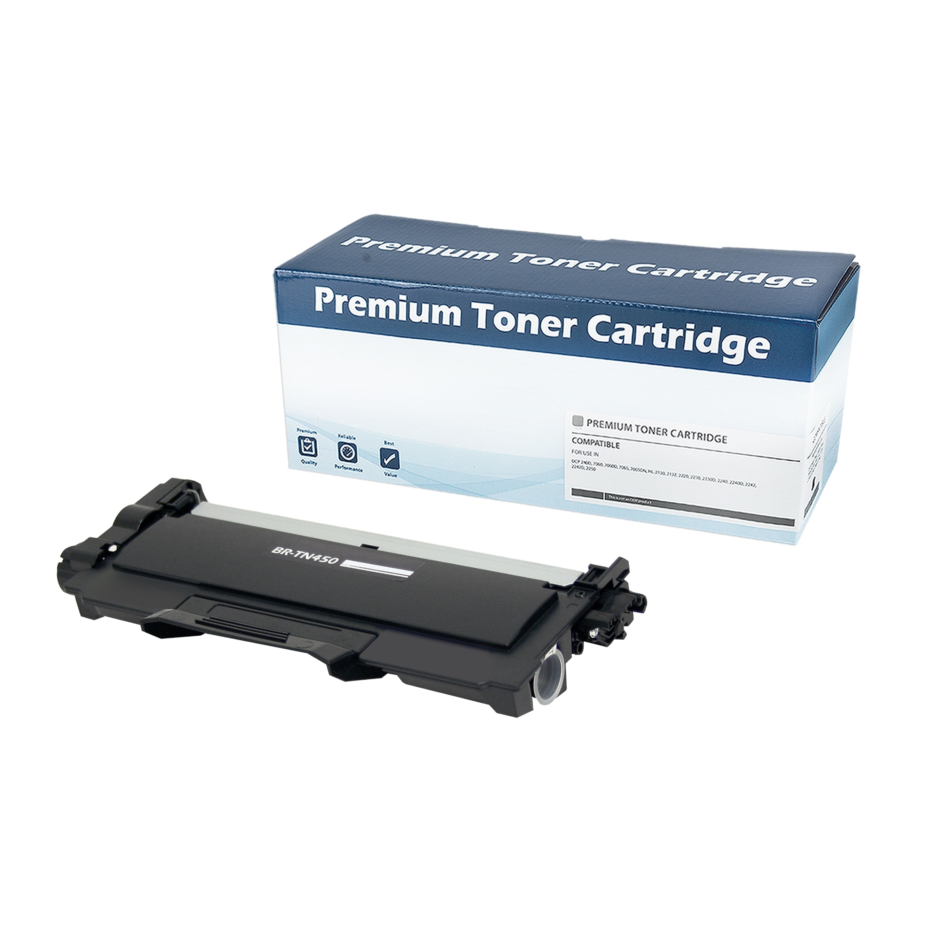 Brother Tn450 Remanufactured Black Compatible Toner Cartridge