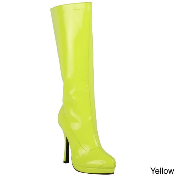 Ellie Women's '421-Zenith' Neon Knee-high Boots - Free Shipping Today ...