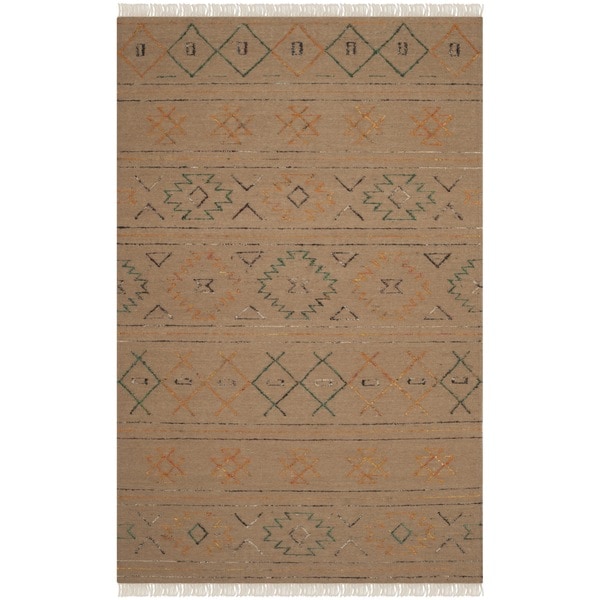 Safavieh Hand-knotted Safari Multicolored Wool Rug - 8' x 10'
