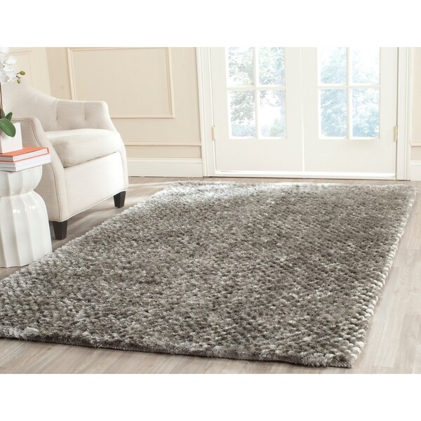 Safavieh Hand-woven Saint Tropez Silver Polyester Rug - 8' x 10'
