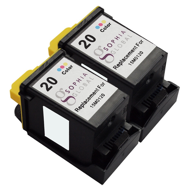 Sophia Global Remanufactured Ink Cartridge For Lexmark 20 (2 Color)