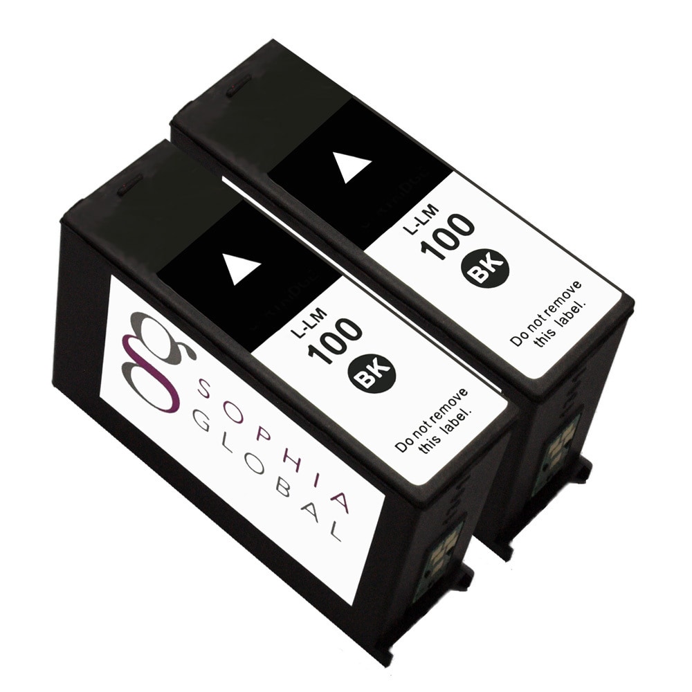 Lexmark Remanufactured Ink Cartridge Replacement For Lexmark 100 (2 Black)