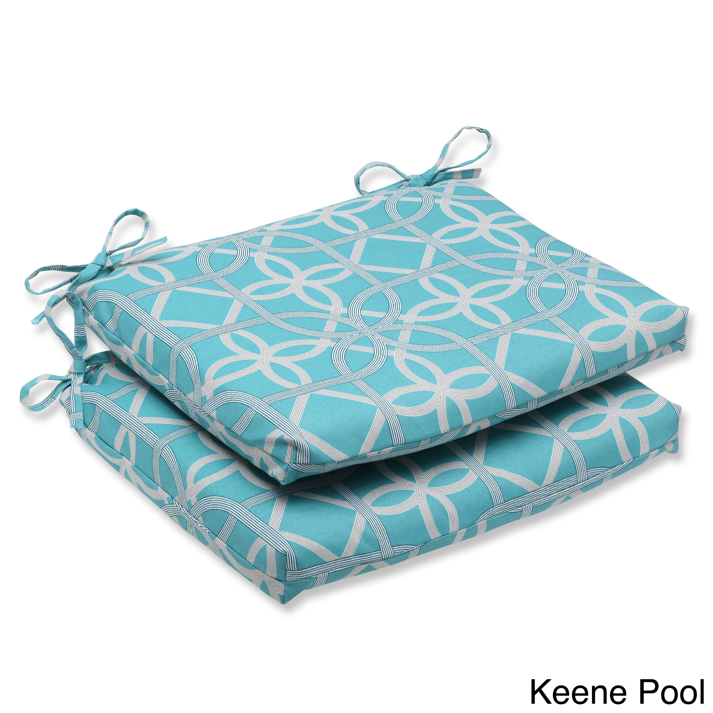 Pillow Perfect Keene Squared Corners Outdoor Seat Cushions (set Of 2)