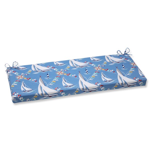 Shop Pillow Perfect Set Sail Atlantic Outdoor Bench ...