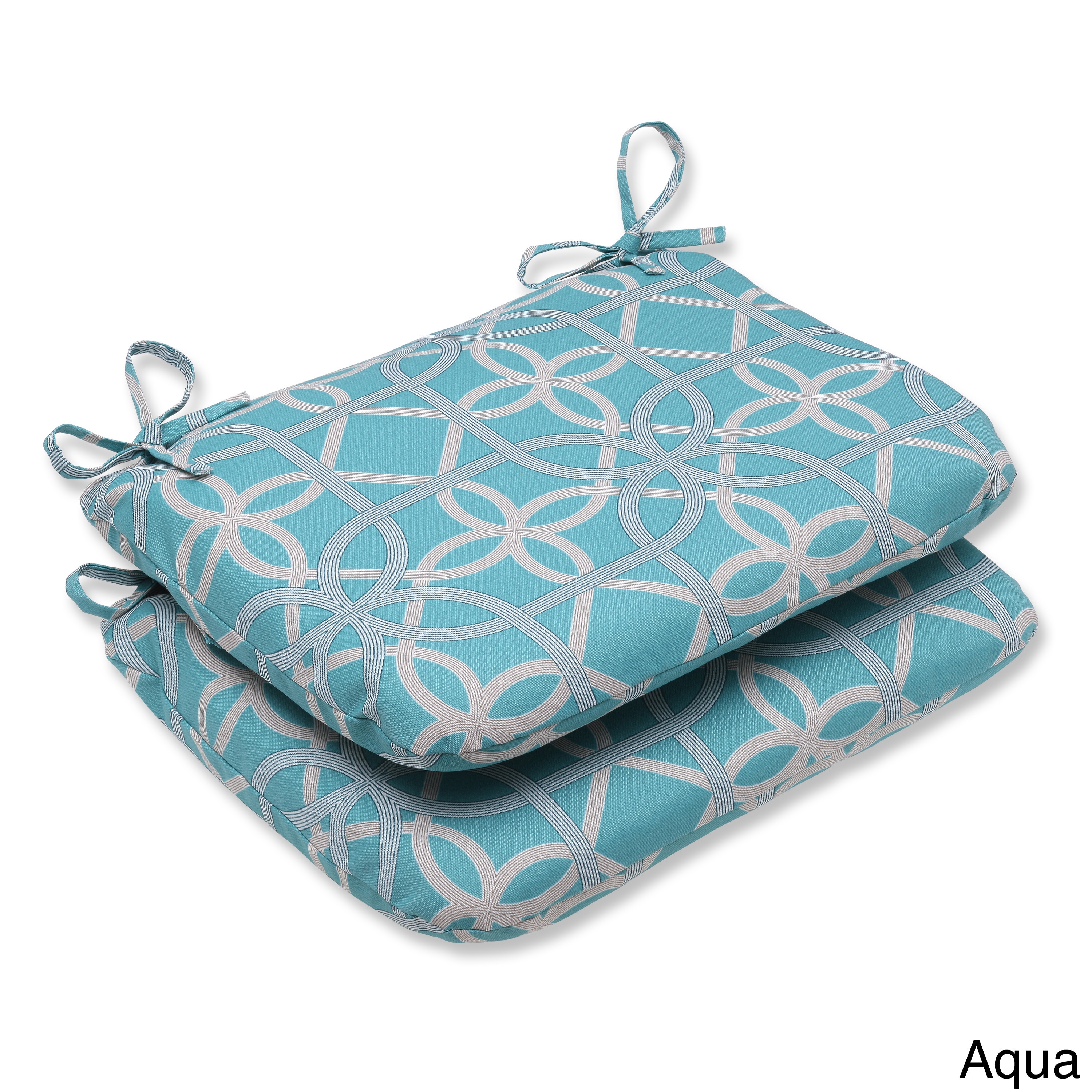 Pillow Perfect Keene Rounded Corners Outdoor Seat Cushions (set Of 2)