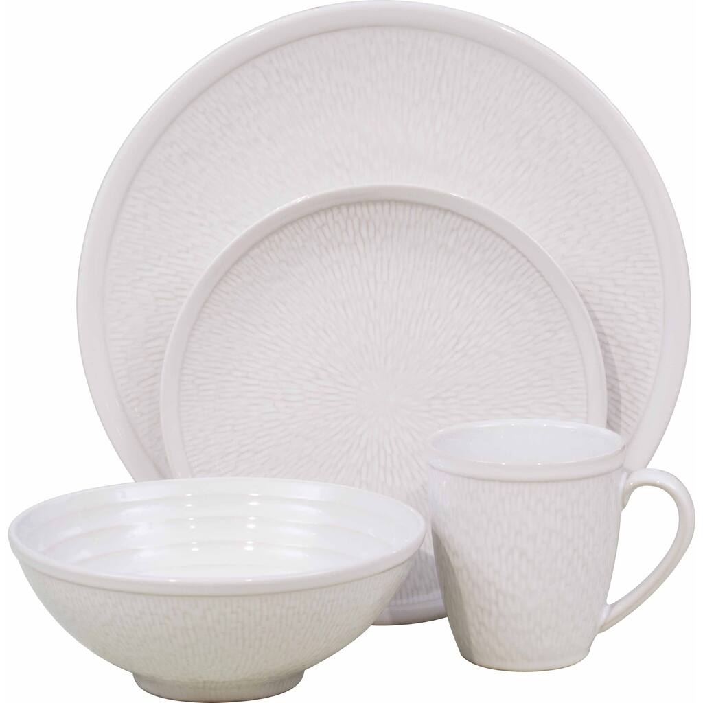 Sango Spectrum White 16-piece Dinnerware Set