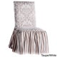 preview thumbnail 7 of 9, Damask and Stripe Dining Chair Slipcover (Set of 2)