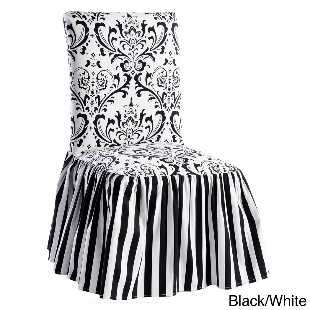 black and white parson chair covers