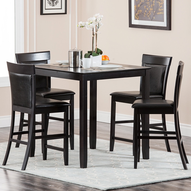 Abbyson Living Alexander 5 piece Espresso Counter height Dining Set