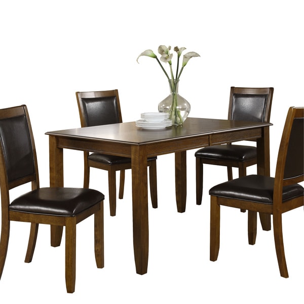 Dark Walnut Ash Veneer Dining Table