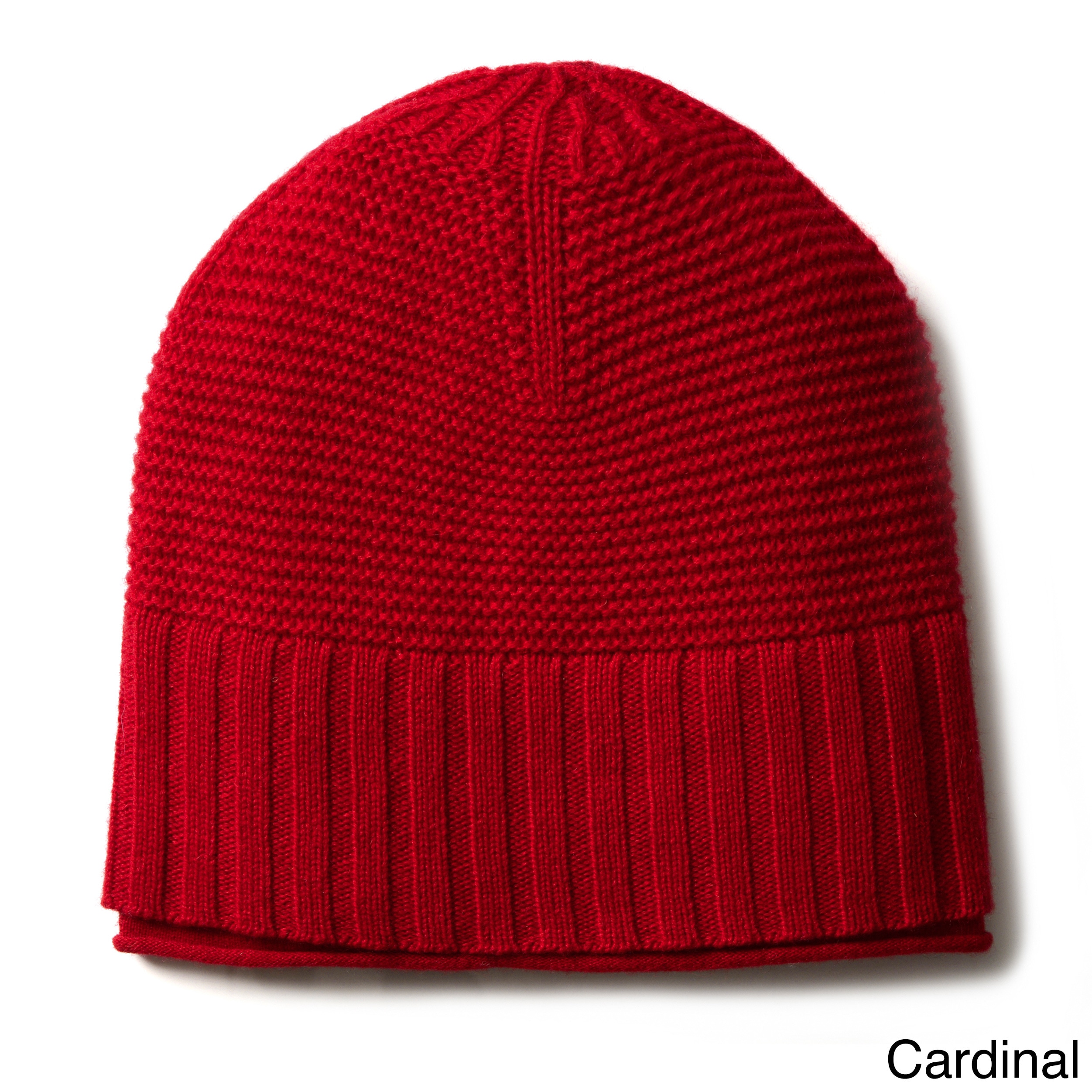 Ply Cashmere Ply Cashmere Ribbed Hat Red Size One Size Fits Most
