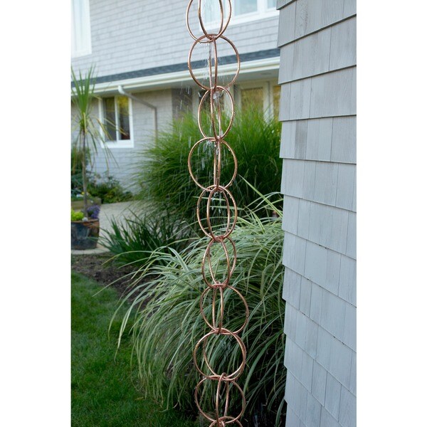 Double Link Copper Rain Chain   15992537   Shopping