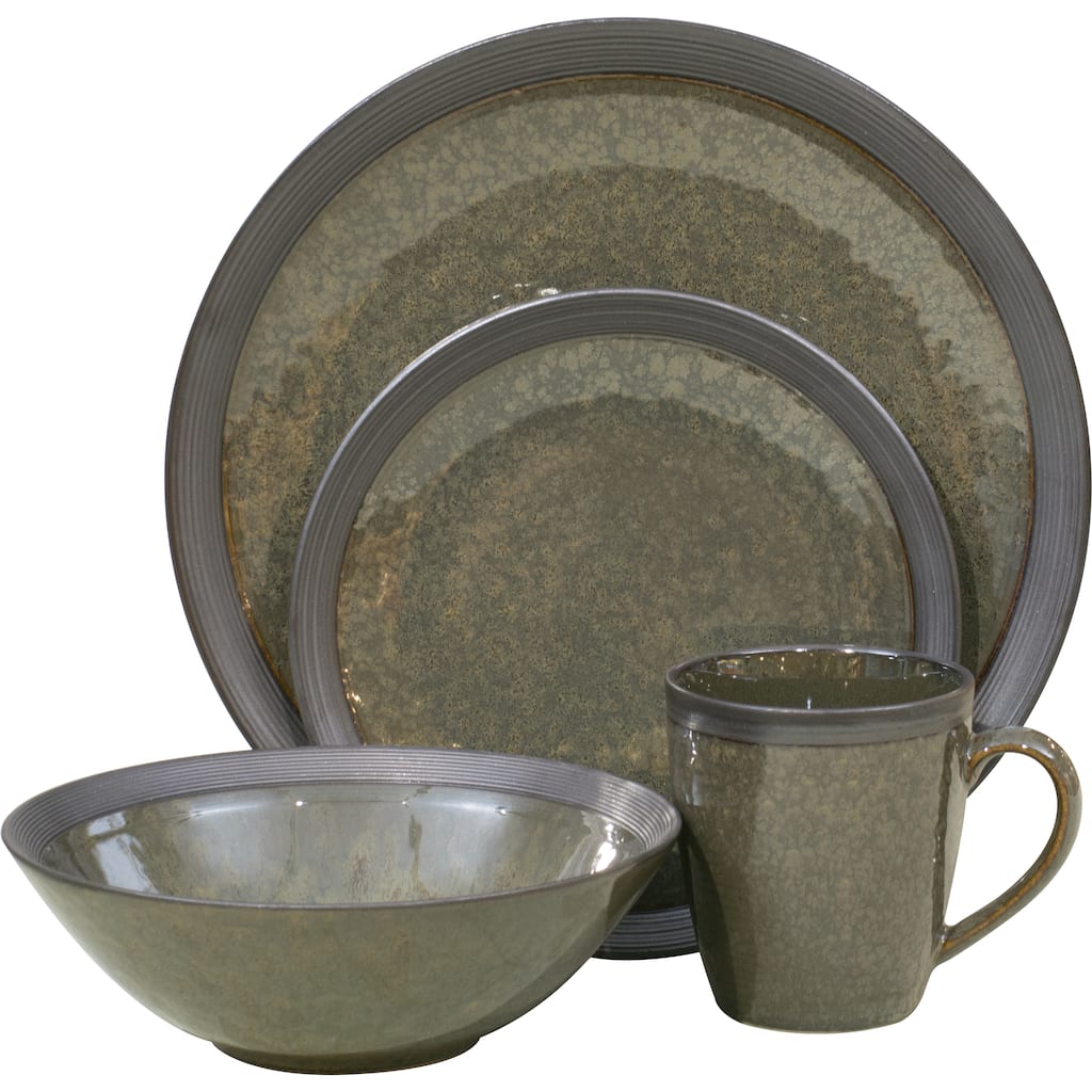 Omega Olive 16-piece Dinnerware Set