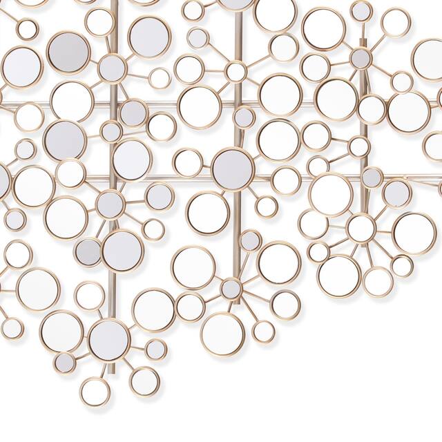 Olivia Mirrored Metal Wall Sculpture On Sale Overstock 8749741