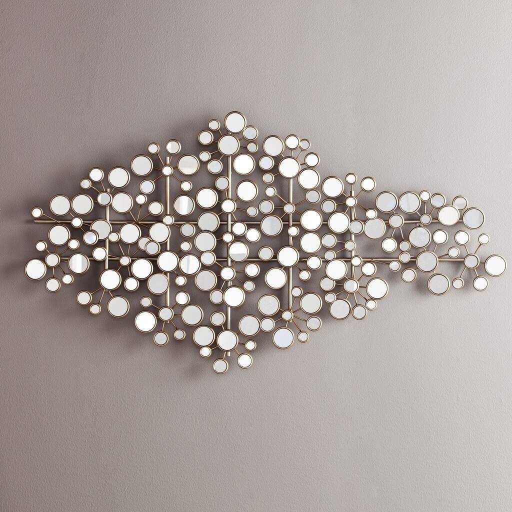 SEI Furniture Olivia Mirrored Metal Wall Sculpture