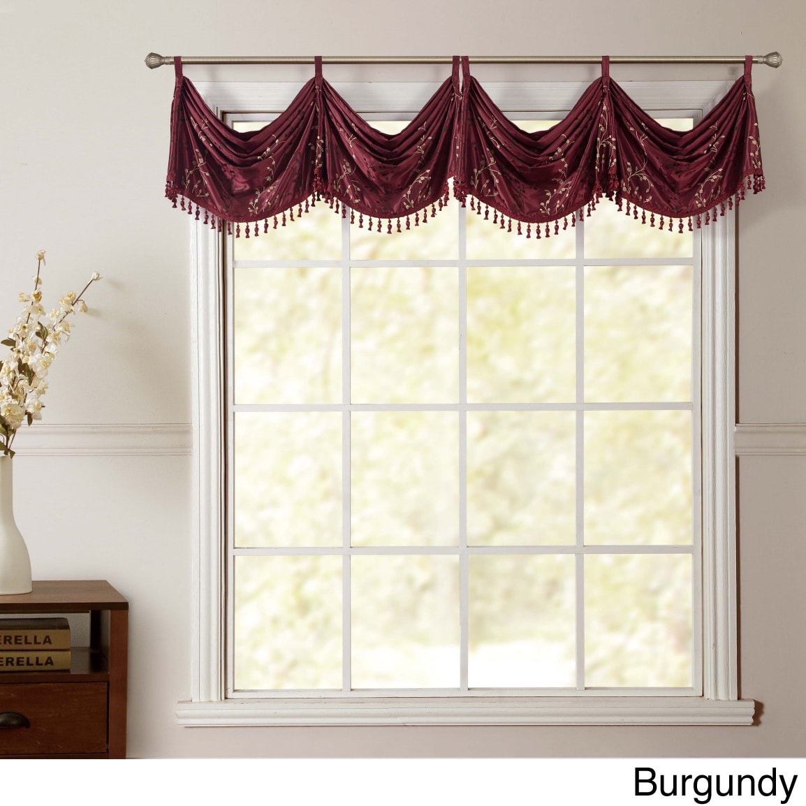 Felice Embroidered Window Valance