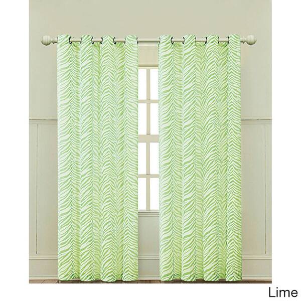 Shop Vcny Zebra Print 84 Inch Curtain Panel 54 X 84 Free