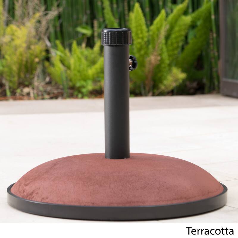 Tulare Outdoor 66 lbs Circular Concrete Umbrella Base by Christopher Knight Home - 19.75"d