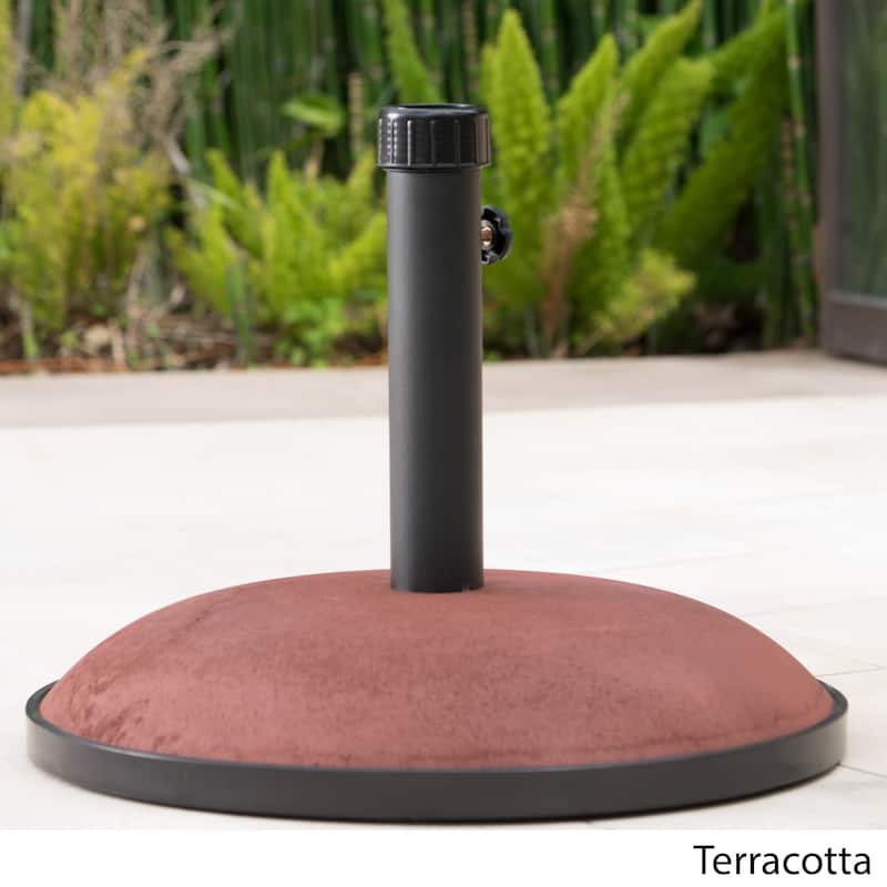 Tulare Outdoor 66 lbs Circular Concrete Umbrella Base by Christopher Knight Home - 19.75"d