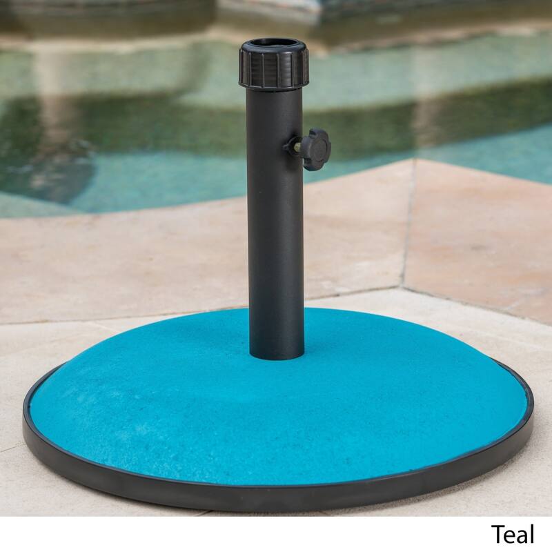 Tulare Outdoor 33 lbs Circular Concrete Umbrella Base by Christopher Knight Home - N/A
