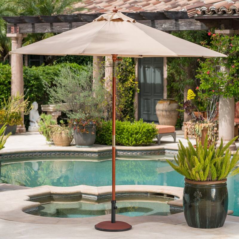 Tulare Outdoor 33 lbs Circular Concrete Umbrella Base by Christopher Knight Home - N/A