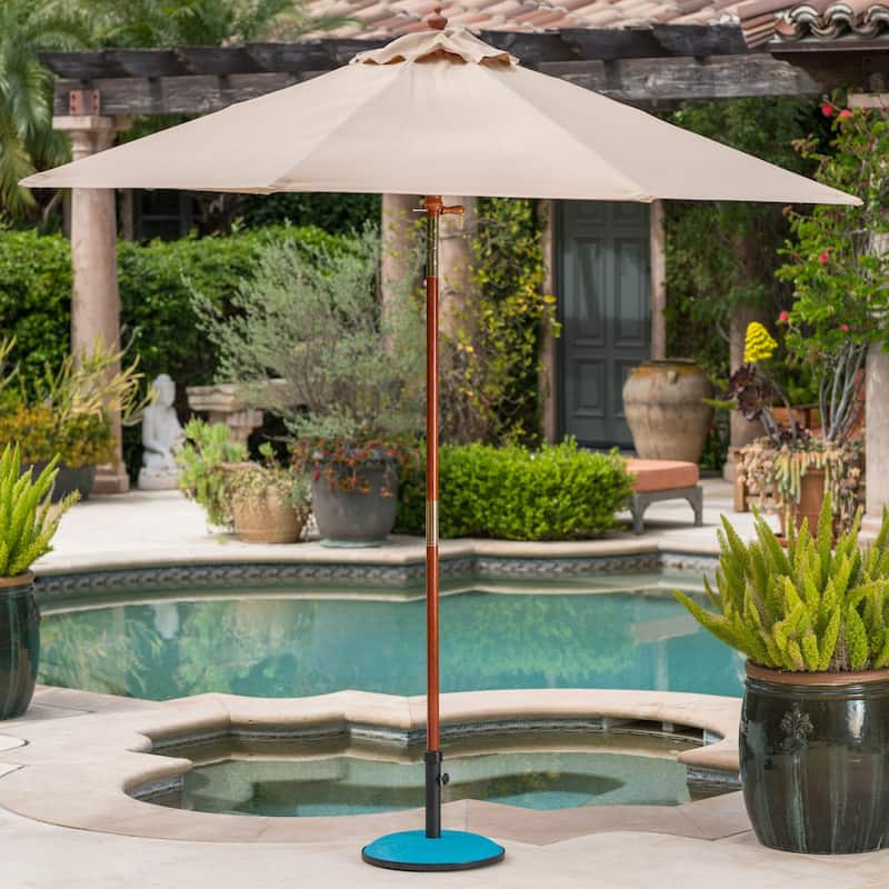 Tulare Outdoor 33 lbs Circular Concrete Umbrella Base by Christopher Knight Home - N/A