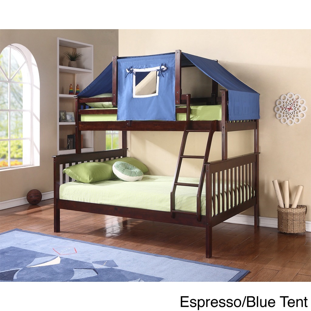 Donco Kids Mission Tent Kit Bunk Bed Blue Size Full