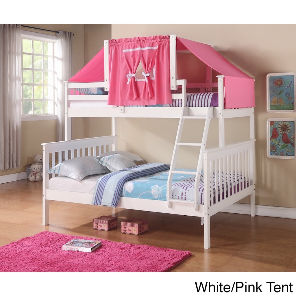 Donco Kids Mission Tent Kit Bunk Bed Pink Size Full