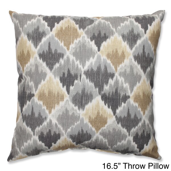 Baroque Bargello Shale Throw Pillow Pillow Perfect Throw Pillows