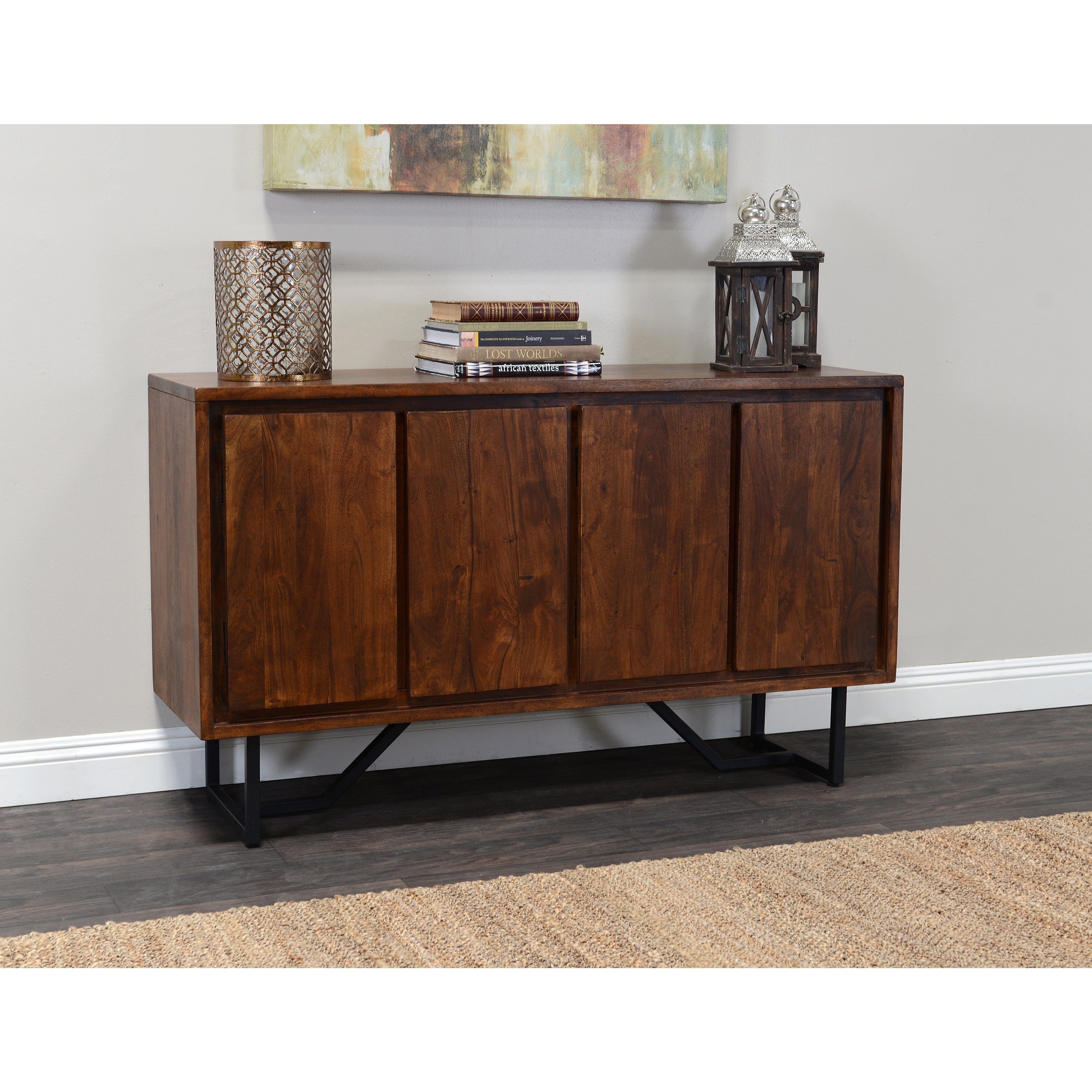 Wabby 4 door Dark Walnut Sideboard