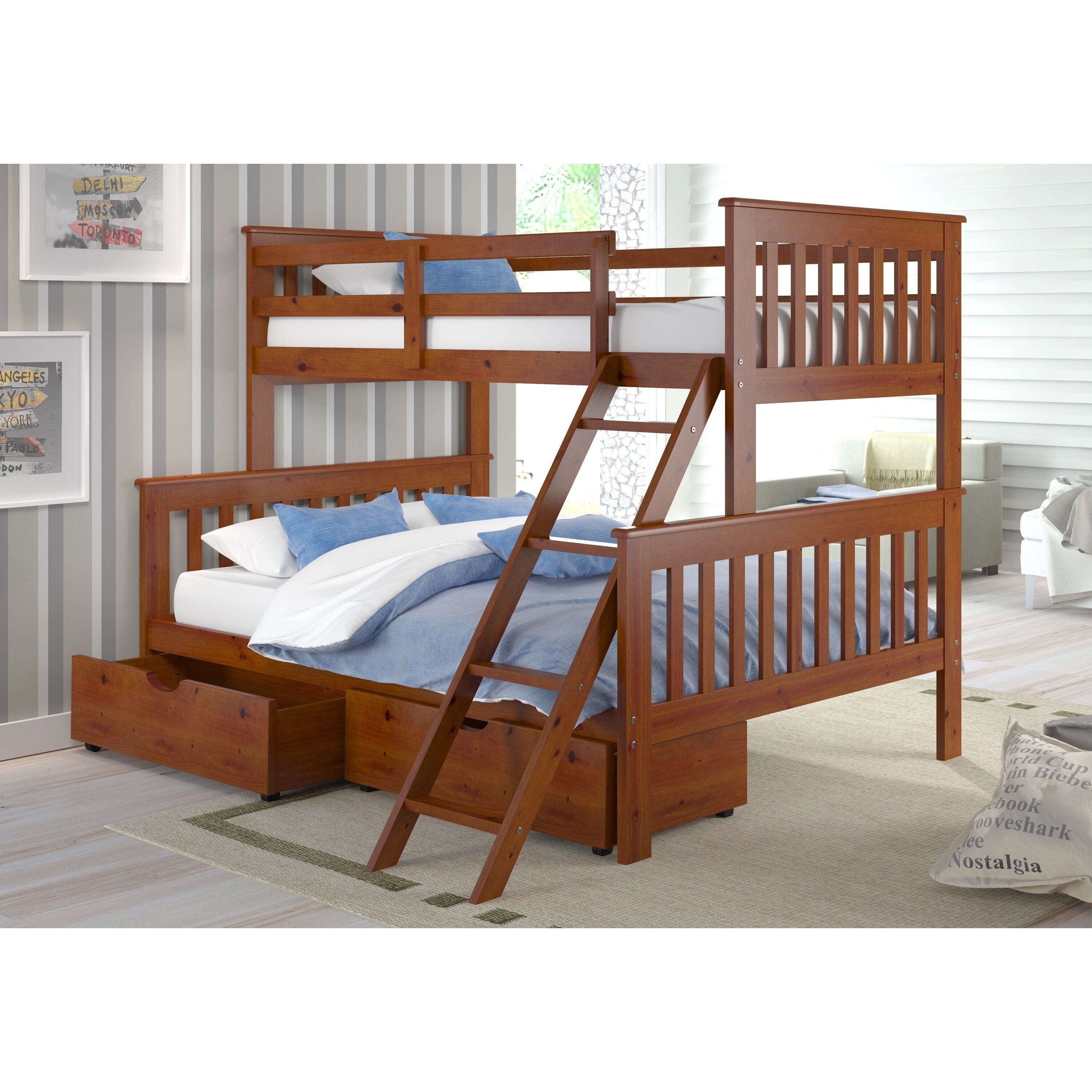 kids full bed with storage