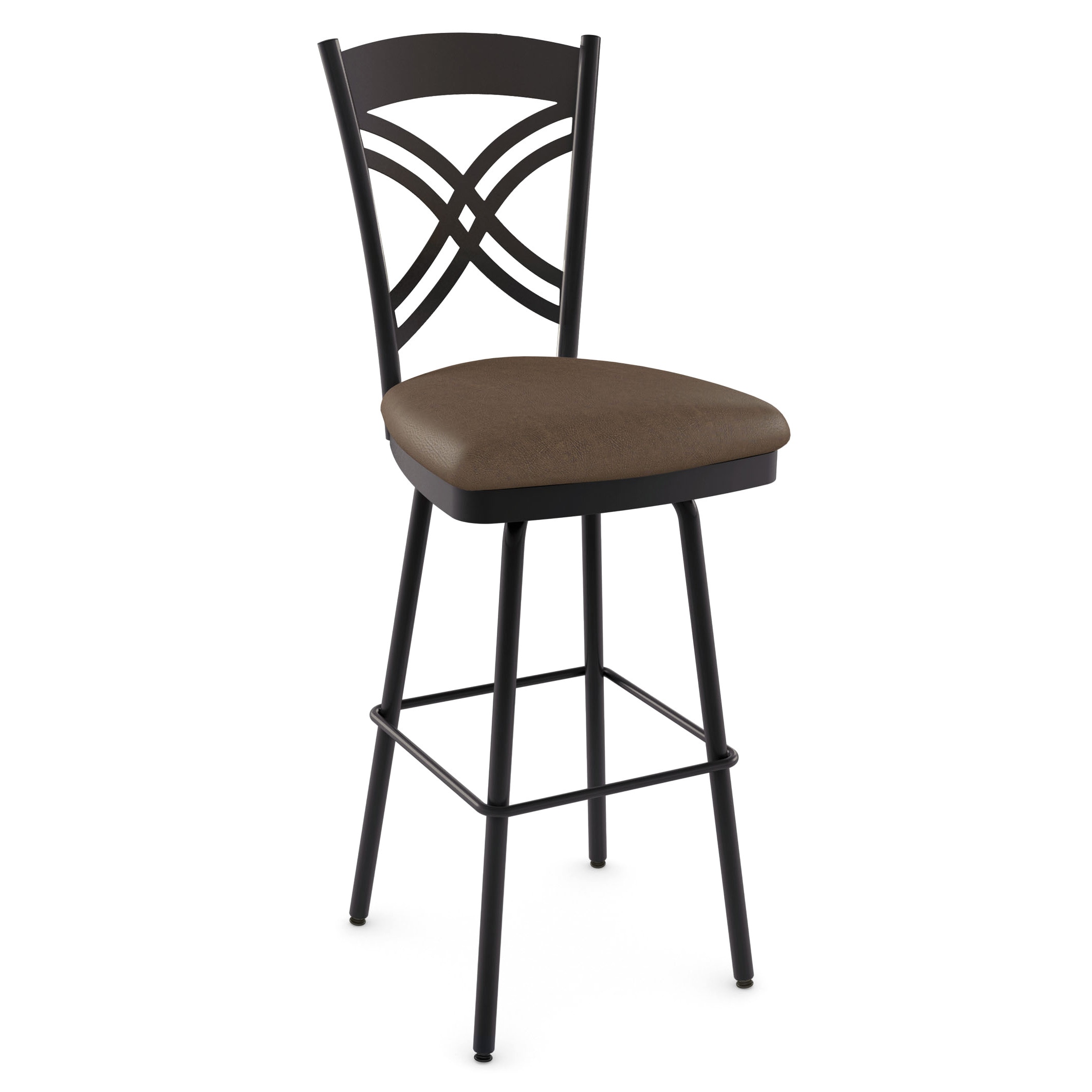 Chain Brown Finish 30 inch Swivel Bar Stool