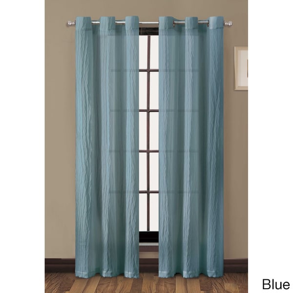 Victoria Classics Sierra Crushed 84 inch Grommet Curtain Panel