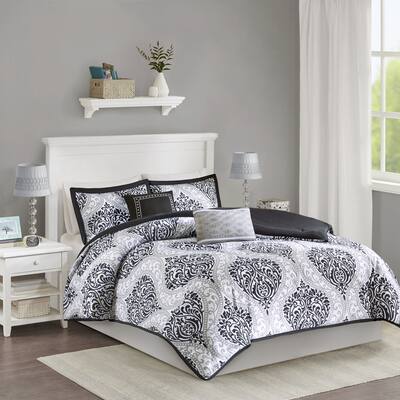 Grey Damask Comforter Sets Find Great Bedding Deals Shopping At